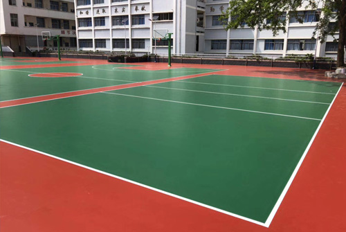 金晟建設(shè)籃球體育場(chǎng)地案例